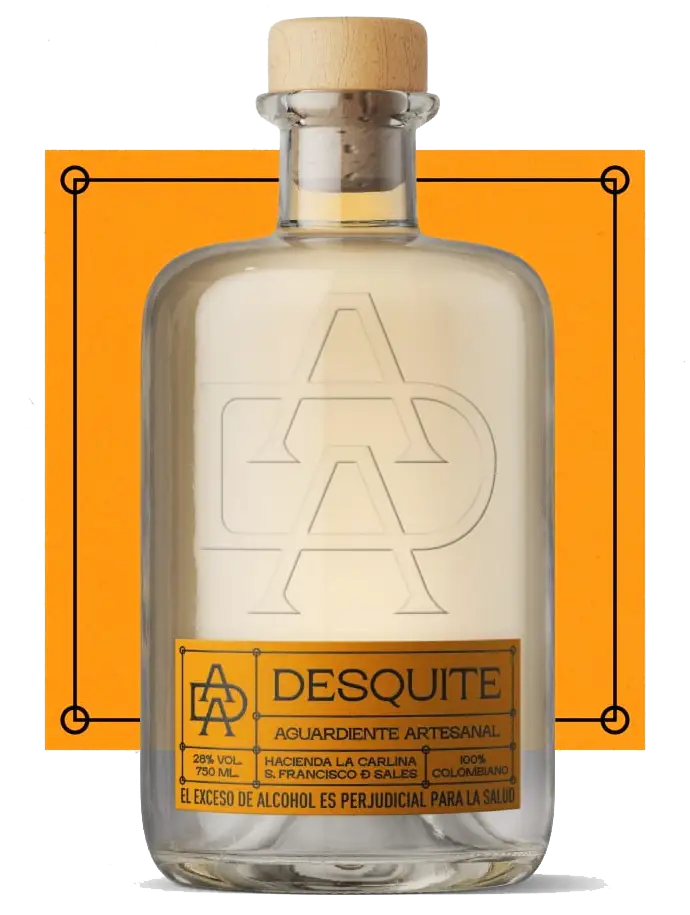 Anise liquor USA Desquite Aguardiente Artesanal Artisanal bottle