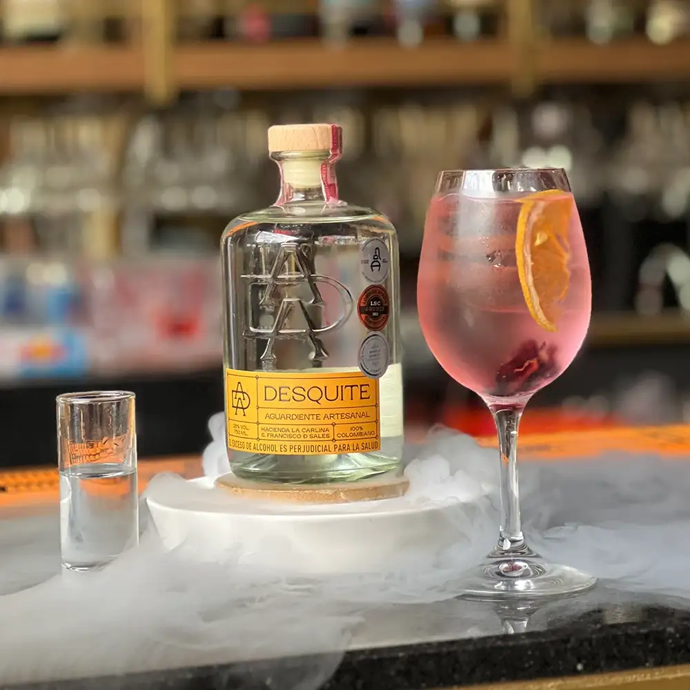 Desquite-Artisanal-Authentic-Colombian-Aguardiente Cocktail